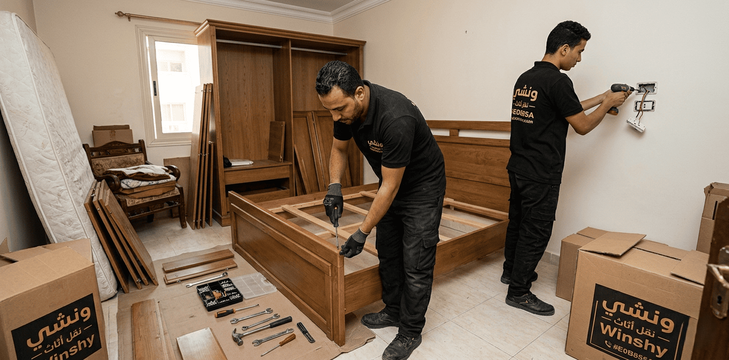  خدمة فك الأثاث داخل المنزل